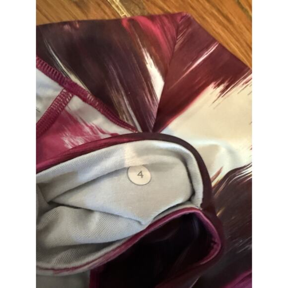 Lululemon Leggings Wunder Under Pant III Full-On Luxtreme Berry Multi Size 4 - Picture 5 of 7